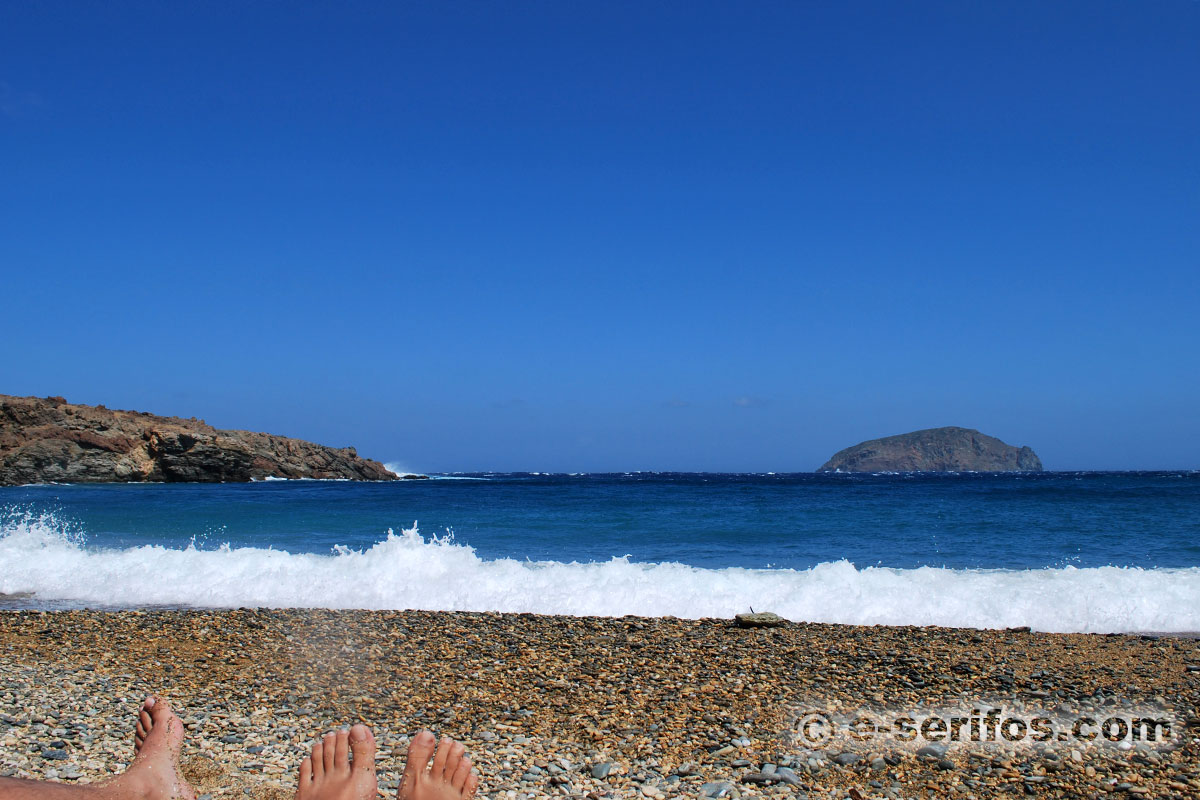 Lia plage à Serifos