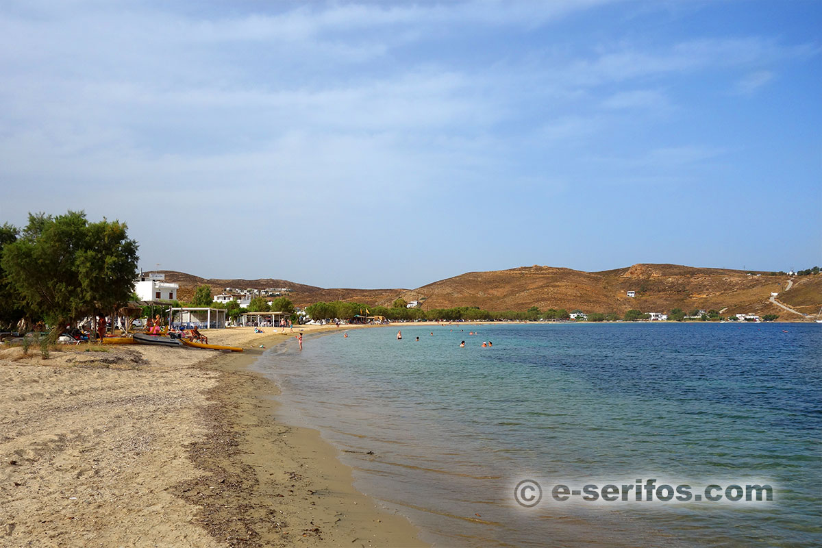 Plage d'Avlomonas à Livadi de Serifos