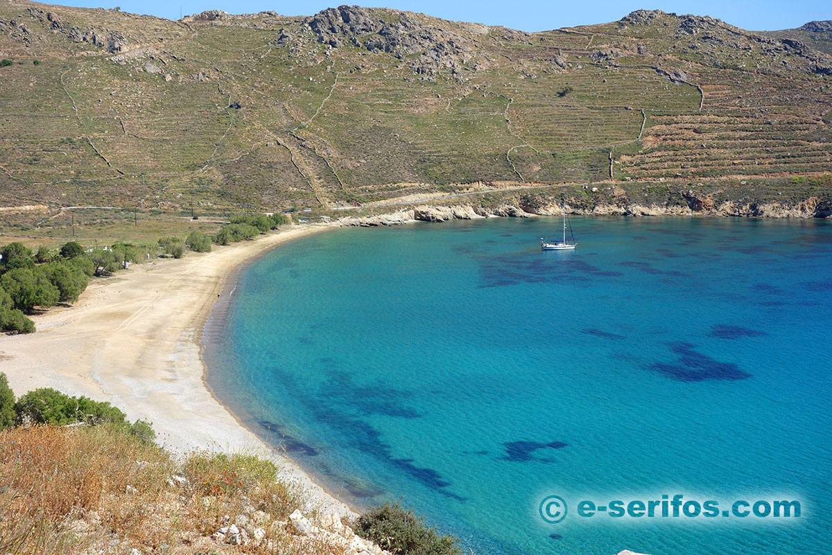 Ganema plage à Serifos